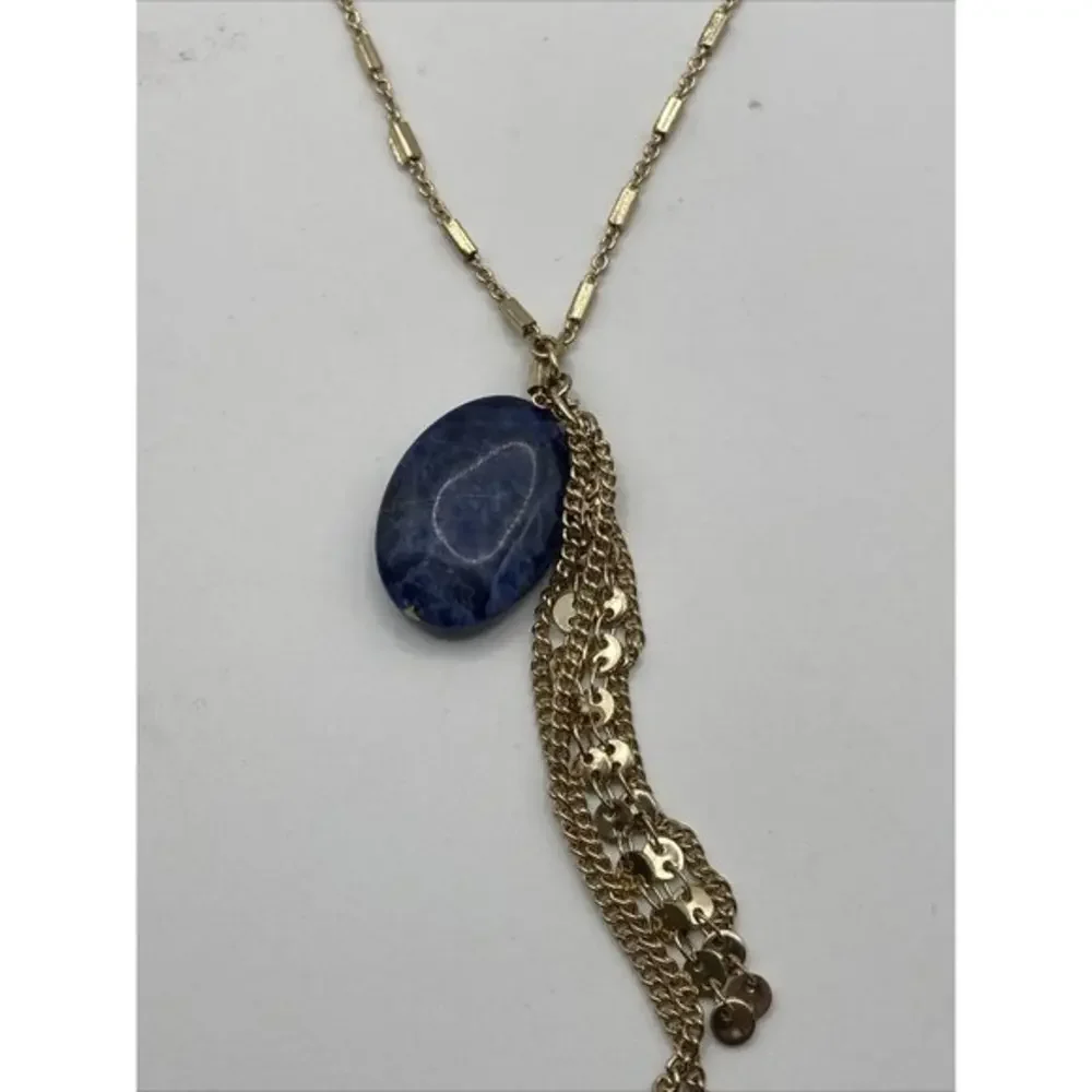 Banana Republic  gold tassel necklace‎ signed classic 34